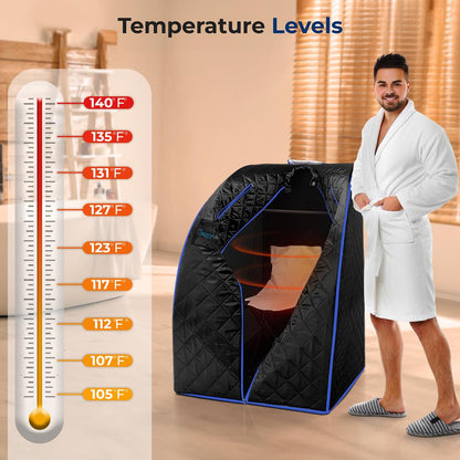PORTABLE INFRARED SAUNA - AZSLISAU10BK