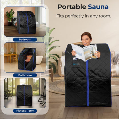 PORTABLE INFRARED SAUNA - AZSLISAU10BK