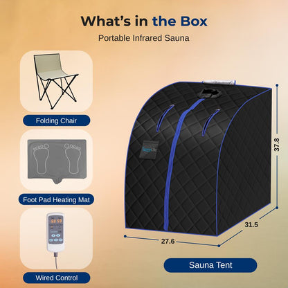 PORTABLE INFRARED SAUNA - AZSLISAU10BK