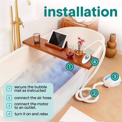 Bubble Bath Mat Body Spa Massage - PHSPAMT24HT