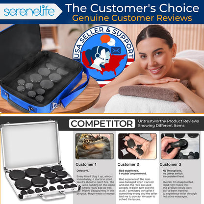 Portable Hot Stone Massage System - PSLMSGST40BL