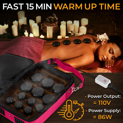 Portable Hot Stone Massage System - PSLMSGST40PK