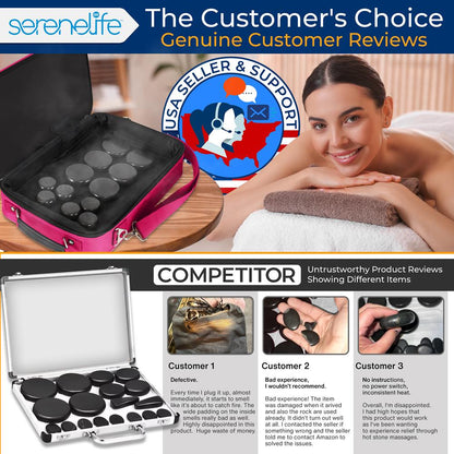 Portable Hot Stone Massage System - PSLMSGST40PK