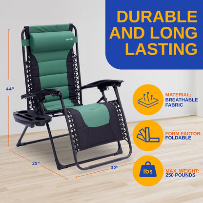 Padded Zero Gravity Lawn Chair - SL1ZGRCP36
