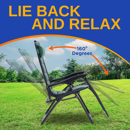 Padded Zero Gravity Lawn Chair - SL1ZGRCP36
