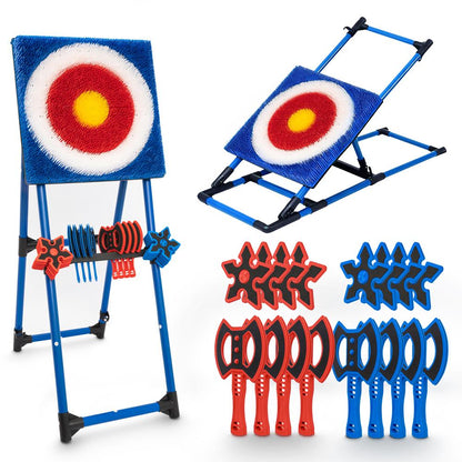 Serenelife Axe Throwing Game Set - Premium Fun And Competitive Indoor/ Outdoor Target Game For Parties Events And Team-Building Activities