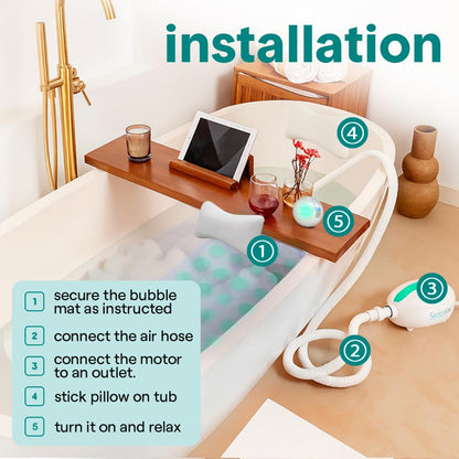 Bubble Bath Mat Body Spa Massage - SLBBMG100