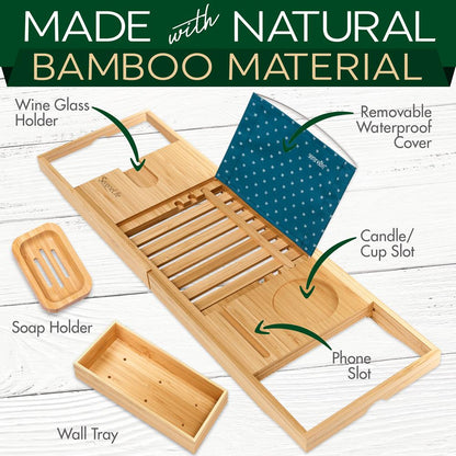 Bamboo Bathtub Caddy - SLBCAD29N
