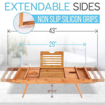 Bamboo Bathtub Caddy - SLBCAD50.5