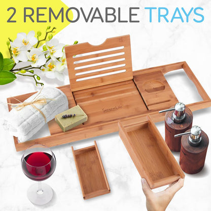 Bamboo Bathtub Caddy - SLBCAD50.5