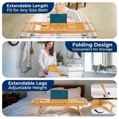 Bamboo Bathtub Caddy - SLBCAD710FL