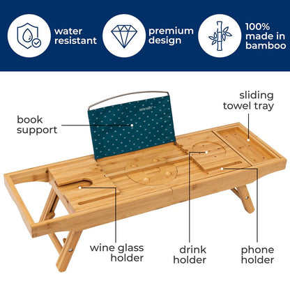 Bamboo Bathtub Caddy - SLBCAD710FL