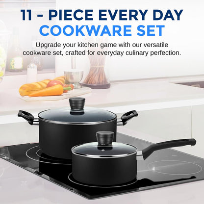 Home Kitchen Cookware Set - SLCW11BLK
