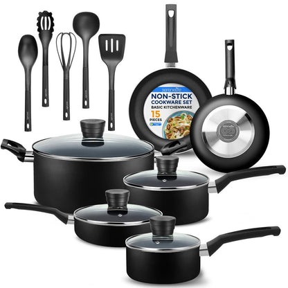 Home Kitchen Cookware Set - SLCW15BLK