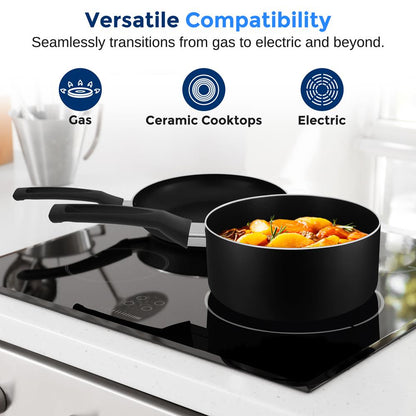 Home Kitchen Cookware Set - SLCW15BLK