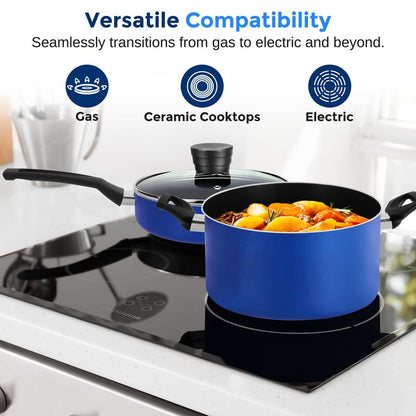 Home Kitchen Cookware Set - SLCW15BLU