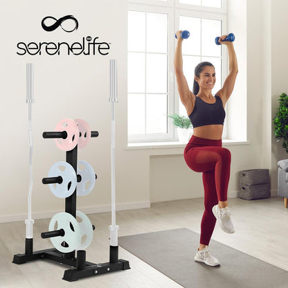 Weight Plate Rack with Barbell Holders - SLDBHOLD