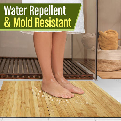 Bamboo Bathroom Floor Mat - SLFBMT20