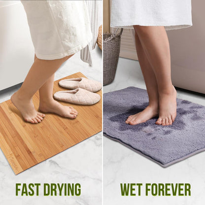 Bamboo Bathroom Floor Mat - SLFBMT20