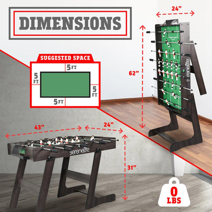 Foldable Soccer Foosball Table - SLFSBLFD10A