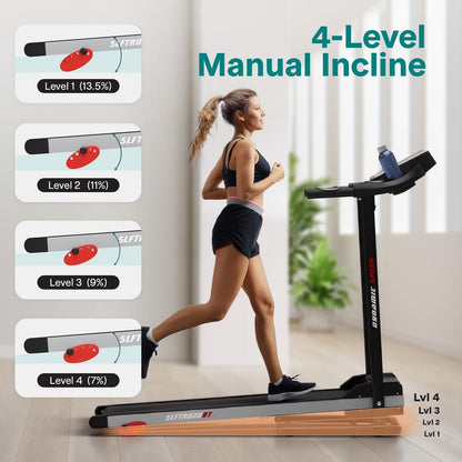 Foldable Motorized Treadmill - SLFTRD26BT
