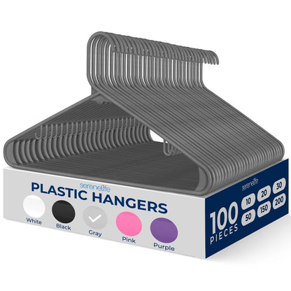 Non-Slip Plastic Hangers - SLHPLGRA100