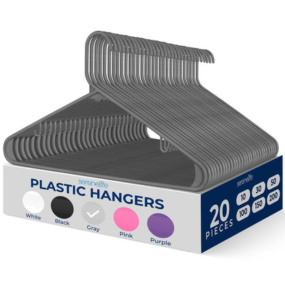 Non-Slip Plastic Hangers - SLHPLGRA20