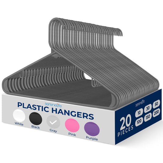 Non-Slip Plastic Hangers - SLHPLGRA20
