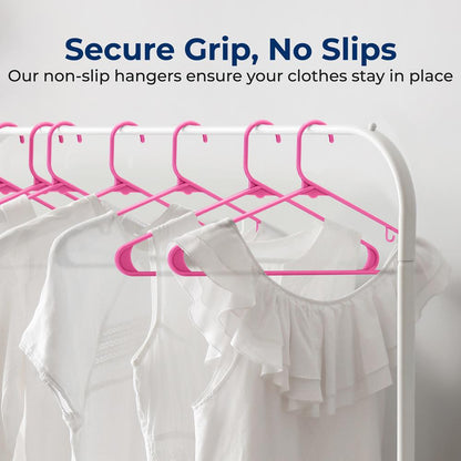 Non-Slip Plastic Hangers - SLHPLPINK150