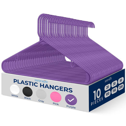 Non-Slip Plastic Hangers - SLHPLPURL10