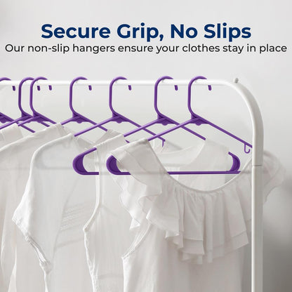 Non-Slip Plastic Hangers - SLHPLPURL10