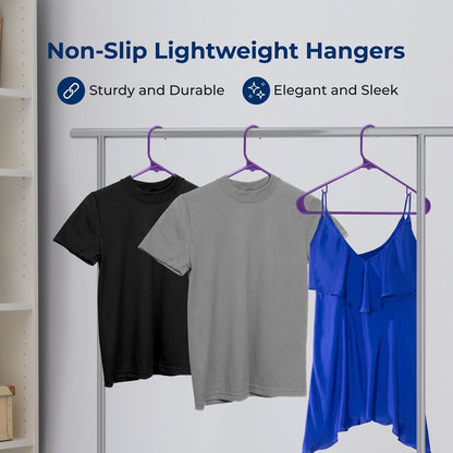 Non-Slip Plastic Hangers - SLHPLPURL200