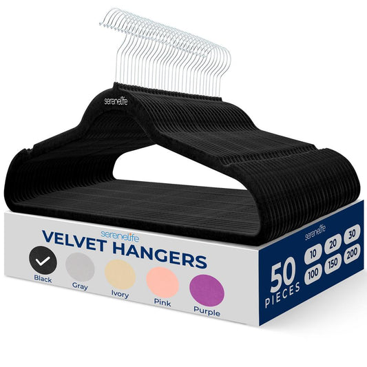 Non-Slip Velvet Clothes Hangers - SLHVEL50