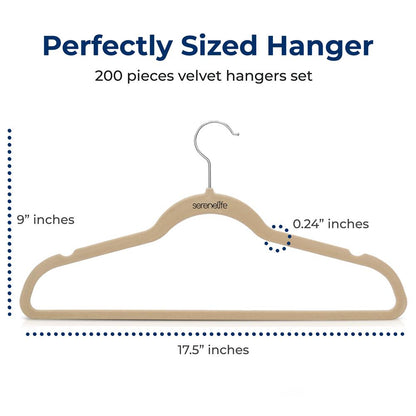 Non-Slip Velvet Hangers - SLHVELIVOR200
