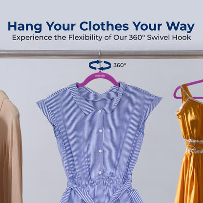 Non-Slip Velvet Hangers - SLHVELPURP200