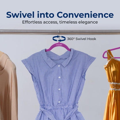 Non-Slip Velvet Hangers - SLHVELPURP50