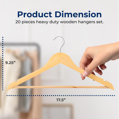 Wooden Clothes Hangers - SLHWD20