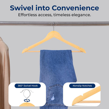 Wooden Clothes Hangers - SLHWD20