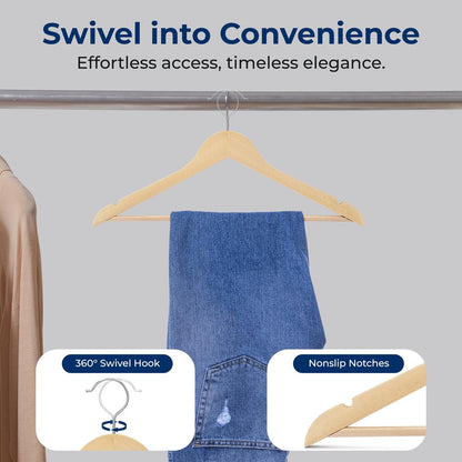 Wooden Clothes Hangers - SLHWD30