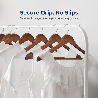 Non-Slip Wooden Hangers - SLHWDVINT20