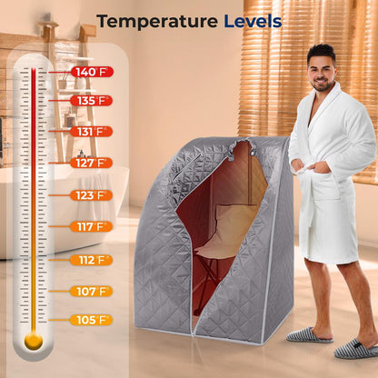 Compact & Portable Infrared Sauna - SLISAU10GRY