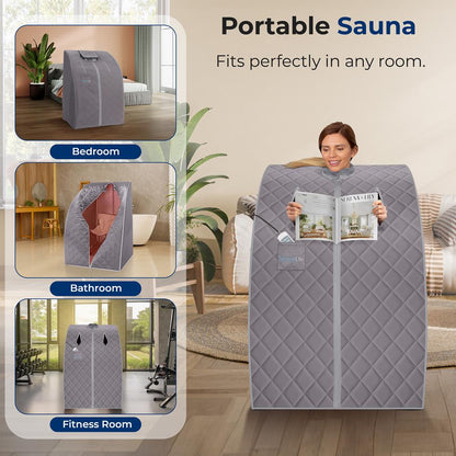 Compact & Portable Infrared Sauna - SLISAU10GRY