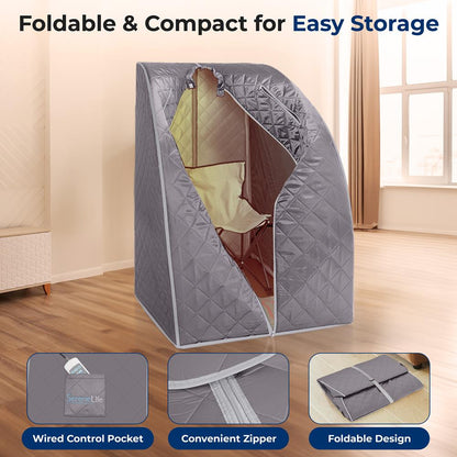Compact & Portable Infrared Sauna - SLISAU10GRY