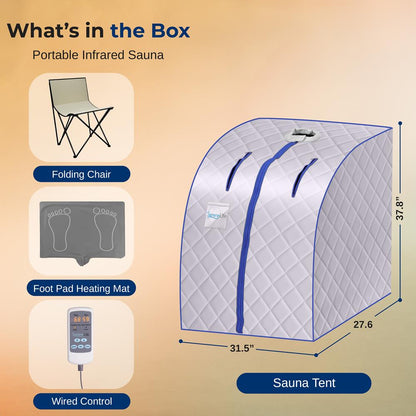 Compact & Portable Infrared Sauna - SLISAU10SL