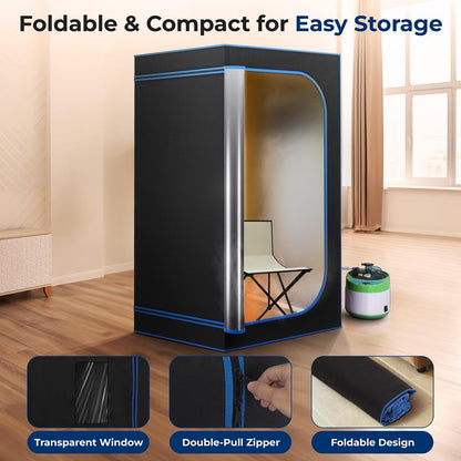 Portable Steam Home Sauna - SLISAU35BK