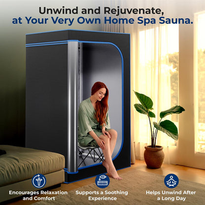 Portable Steam Home Sauna - SLISAU35BK