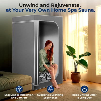 Portable Steam Home Sauna - SLISAU35GRY