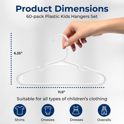 Plastic Kids Hanger - SLKHWH60