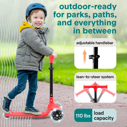 Foldable Kid Kick Scooter - SLKSC12RD