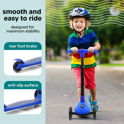 Foldable Kid Kick Scooter - SLKSC15BL